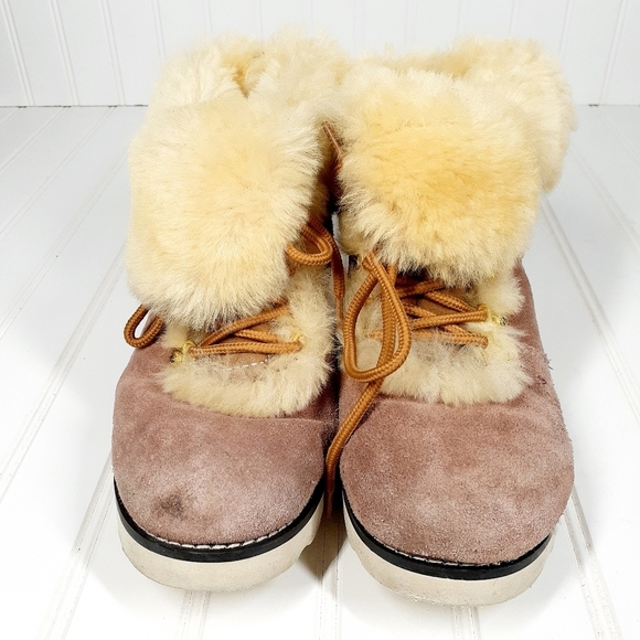 Voderugg Australian Fur Lined Lace Up Winter Boot F264 - Picture 6 of 11